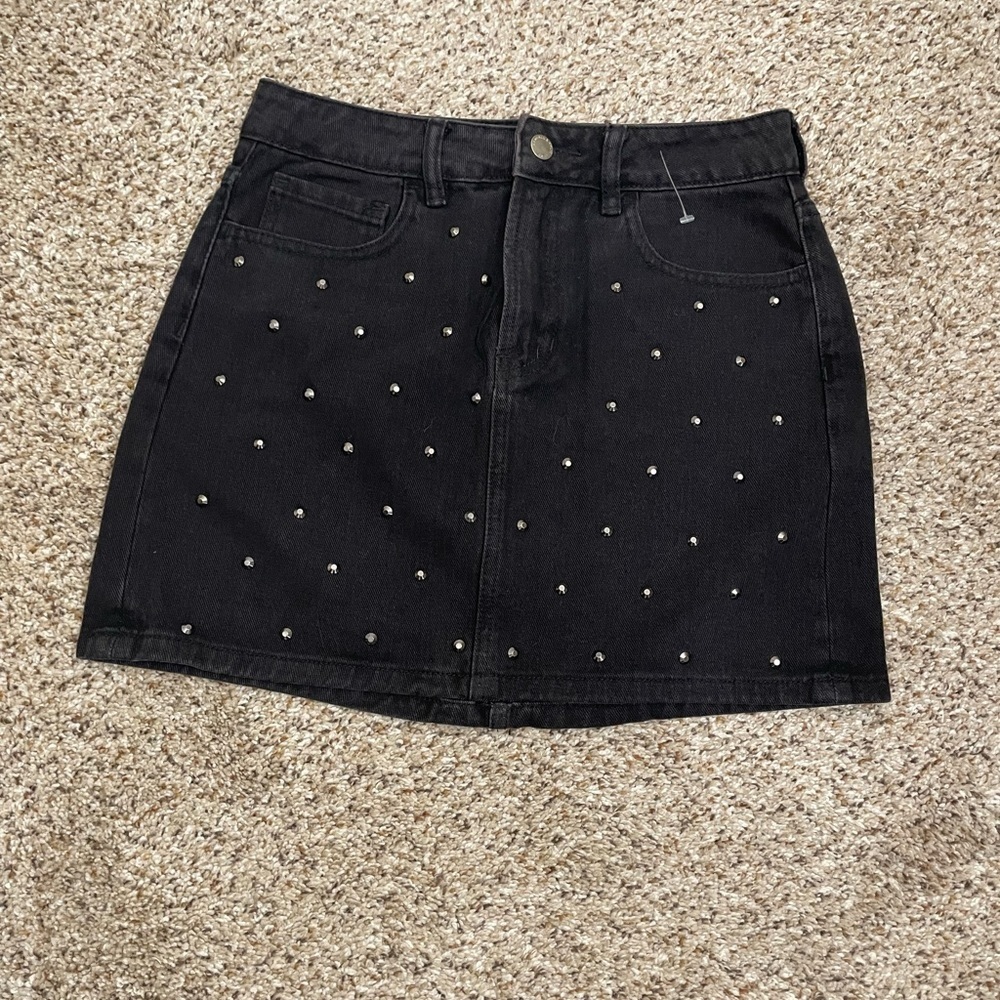 Kendal & Kylie Micro Mini Skirt Color Black Waist Size 24